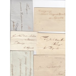 Estonia, Russia - Group of prephilately envelopes 1815, 1830, 1838, 1840, 1847, 1857 (6)