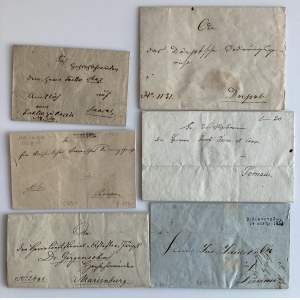 Estonia, Russia - Group of prephilately envelopes 1833, 1834, 1846, 1853, 1857, 1861 (6)