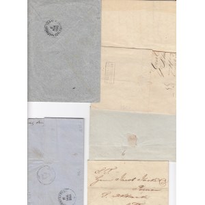 Estonia, Russia - Group of envelopes 1834, 1842, 1845, 1847, 1863, 1899 (6)
