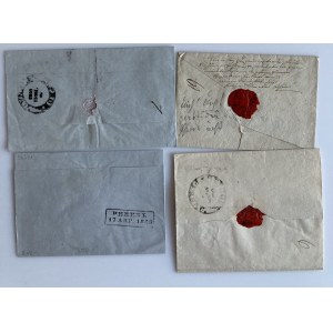 Estonia, Russia - Group of prephilately envelopes 1841-43, 1844, 1850, 1856 (4)