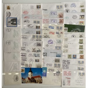 Estonia - Group of postcards & envelopes - special stamps, occasions etc, mostly 1993-1995 (185)