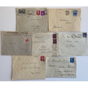 Group of envelopes: Estonia, Russia USSR, Germany, Netherlands (7)