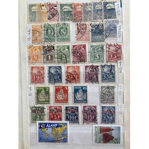 Collection of stamps: Mostly Estonia, including cancelled stamps and forgeries.
