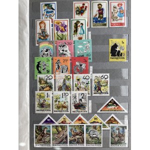 Collection of stamps: Hungary, Poland, Mongolia, Bulgaria, Romania, USA, DPR Korea, Denmark, Niger, Czechoslovakia, Germ