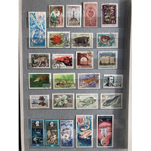 Collection of stamps: Russia, USSR, Estonia, Lithuania, Latvia, Germany, Cuba etc