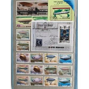 Collection of stamps: Aircraft, Space - Different countries