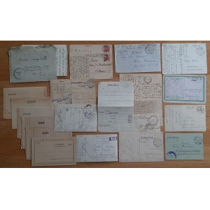 Germany Postcards, Envelopes FELDPOST/ Prisoners of War Mail 1916-1918