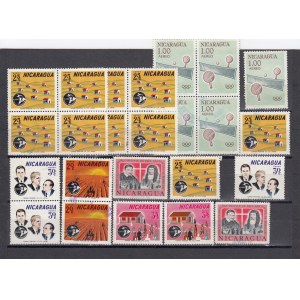 Group of stamps: Argentina & Nicaragua (40 + block)