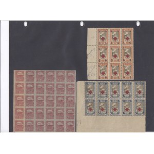 Estonia stamps - Old 9,10 & 25-Blocks