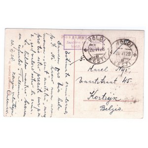 Estonia - Tallinn REVAL postcard with single franking 15s overprint 1928 MiNo.71