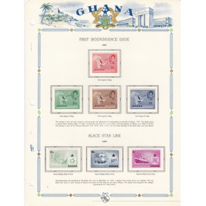 Group of stamps: Ghana 1957- 59
