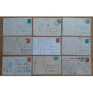 ESTONIA postcards postal history AG (postal agency) cancels