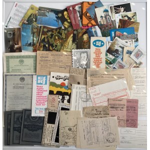 Estonia, Russia, USSR, Germany - Group of documents, forms, calendars, etc