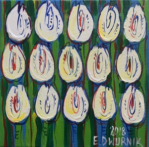 Edward Dwurnik, Tulipany, 2018