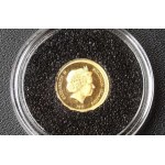 Salomonen - $5, Satz von 7 Goldmünzen aus der Serie Die kleinsten Goldmünzen der Welt.