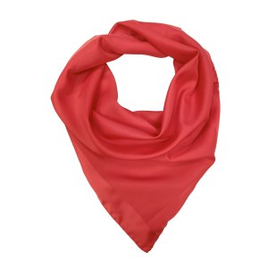 Smooth red TREVIRA scarf