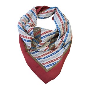 Foulard Must De Cartier marron et crème