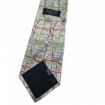 Silk tie with London Underground plan