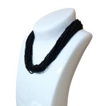 Black multi-row necklace