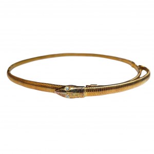 Ceinture vintage en serpent