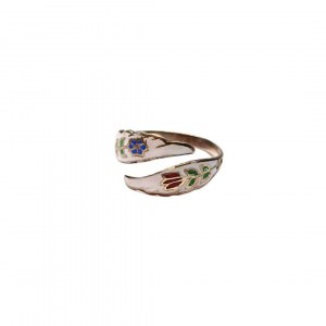Ring aus Silber-Emaille (925)