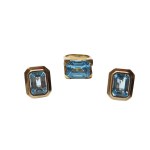 Ensemble argent bague + boucles d'oreilles (800)