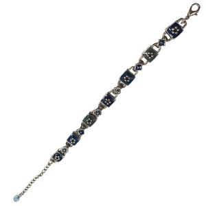 Bracelet en métal avec émail