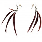 Boucles d'oreilles avec plumes