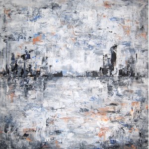 Iwona Gabryś, Kompozícia v sivej farbe č. 111, 2023