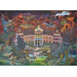 Brunon PODJASKI (1915-1988), „Inwazja potworów na Bukowiec”, 1972