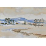 Stefan FILIPKIEWICZ (1879-1944), „Pejzaż zimowy z Podhala”