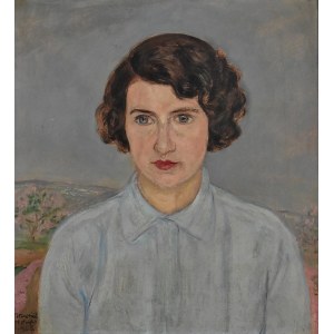 Wlastimil HOFMAN (1881-1970), Portrét Apolonie Lewickej, 1958