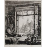 Hugo ULBRICH (1867-1928), „Widok wrocławskiego ratusza z okna pracowni krawieckiej Beckera”