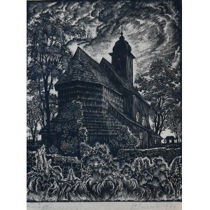 Pawel STELLER (1895-1974), Kirche in Bielowicko, 1934