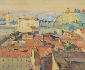 Adam MIĘDZYBŁOCKI (1883-1956), Panorama Wilna, ok. 1920