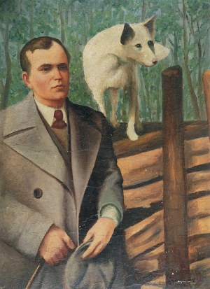 Jerzy KRAWCZYK (1921-1969), Pan i pies - Pies i pan, 1942