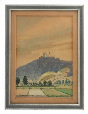 Mieczysław SZCZERBIŃSKI (1900 ?-1980), Pejzaż podgórski - Bielany krakowskie, 1935