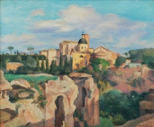 Andre HEBUTERNE (1892-1979), Widok na Rzym