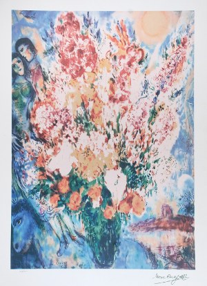 Marc CHAGALL (1887-1985) - według, Kwiaty w wazonie