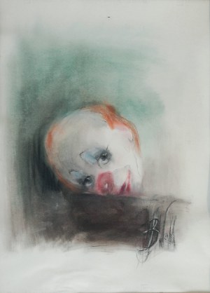 Bożena WAHL (ur. 1932), Clown w zieleni
