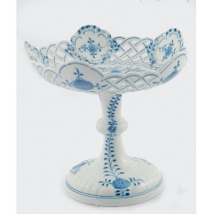 Manufaktura Porcelany w Miśni, Patera deserowa na wysokiej nóżce, z dekoracją Zwiebelmuster