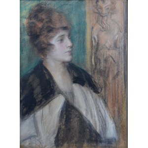 Teodor AXENTOWICZ (1859-1938), Portret kobiety