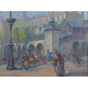 Erno ERB (1890-1943), On the Market Square in Krakow