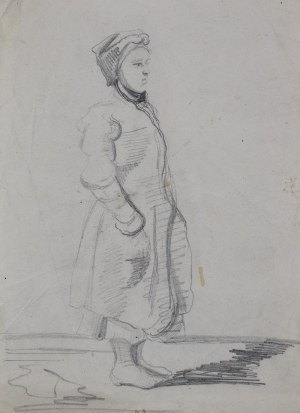 Piotr MICHAŁOWSKI (1800-1855), Wiejska dziewczyna - szkic