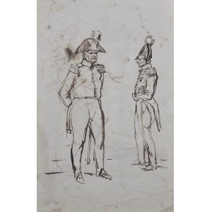 Piotr MICHAŁOWSKI (1800-1855), Soldiers - two-sided sketch