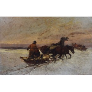 Adam SETKOWICZ (1876-1945), Return from the hunt