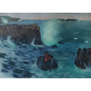 Stanislaw PODGÓRSKI (1882-1964), Brittany - View of the sea near Kergroes