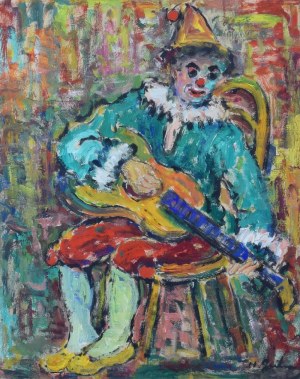 Nathan GUTMAN (1898-1987), Pierrot grający na gitarze