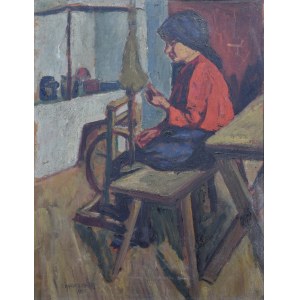 Ephraim MANDELBAUM (1884-1943), Girl at the Reel, 1925