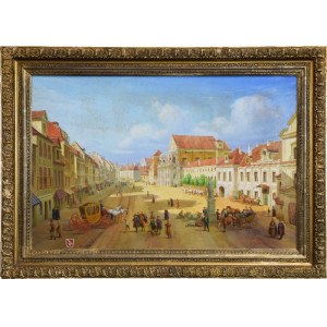 Painter unspecified (19th century), View of Krakowskie Przedmieście Street
